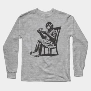 Spider Monkey Tea Time Long Sleeve T-Shirt